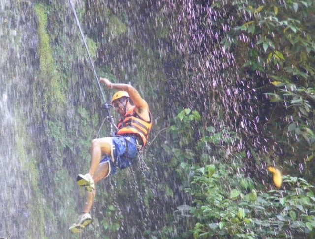 Rappel en cascadas